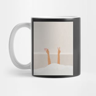 Morning cup of coffee, Hands, Bed Mug